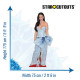 Figurine en carton taille réelle – Katy Perry – Robe Bleue – Chanteuse Américaine - Hauteur 175 cm
