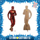 Figurine en carton taille réelle – The Flash - Ezra Miller en action - Hauteur 181 cm