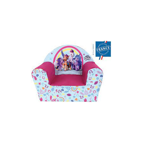 Fauteuil club en mousse - My Little Pony - Rose et Bleu - 52x42x33 cm