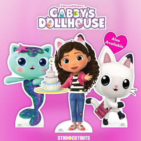 Gabbys maison de poupée en peluche ensemble sirène chat Gabby