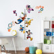 Stickers repositionnables et toise - Mickey, Minnie, Donald et Pluto - Disney - 89 cm x 18 cm 