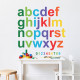 Stickers repositionnables - Lettres de l'Alphabet Multicolors