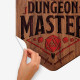 Stickers repositionnables - Dragons "Dungeon Master" et Lettres de l'Alphabet
