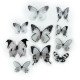 Stickers repositionnables - Papillons noirs et blancs