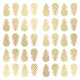 Stickers repositionnables - Ananas en or