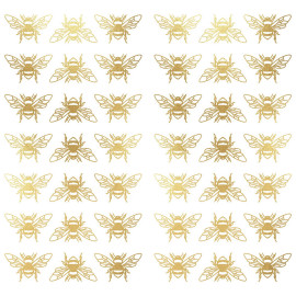 Stickers repositionnables - Abeilles en or