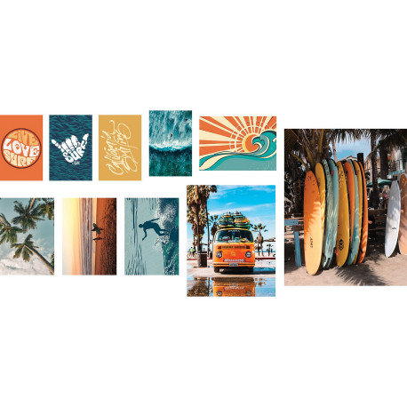 Stickers repositionnables - Affiches de surfs