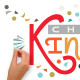 Stickers repositionnables - Arc-en-ciel "Choose Kindness"