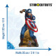 Figurine en carton Marvel Comics Captain America Vibranium H 183 CM