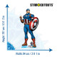 Figurine en carton Disney Avengers Captain America Comics taille réelle H 191 CM