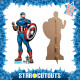 Figurine en carton Disney Avengers Captain America Comics taille réelle H 191 CM