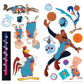 Stickers repositionnables - Space Jam - 17 cm x 9 cm