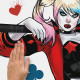 Stickers repositionnables - Harley Quinn - 36.5 cm x 17 cm