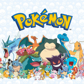 Stickers repositionnables - Pokémon tous les personnages - 36.5 cm x 26 cm