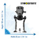 Figurine en carton – AT ST Tout Terrain Scout Transport - Star Wars - Hauteur 185 cm