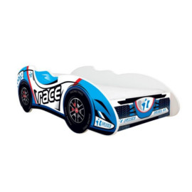Lit + Matelas - Lit Enfant Race Car - F1 - 140 x 70 cm