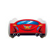 Lit LED + Matelas - Lit Enfant Top Car - Racing Car - 140 x 70 cm