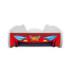 Lit LED + Matelas - Lit Enfant Top Car - Racing Car - 140 x 70 cm