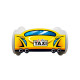 Lit LED + Matelas - Lit Enfant Taxi - Racing Car - 140 x 70 cm