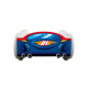 Lit LED + Matelas - Lit Enfant Red Blue Car - Racing Car - 160 x 80 cm