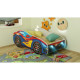 Lit + Matelas - Lit Enfant Red Blue Car - Racing Car - 160 x 80 cm