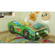 Lit + Matelas - Lit Enfant Green Car - Racing Car - 160 x 80 cm