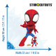 Figurine en carton – Spidey et ses amis extraordinaires - Spidey - Hauteur 90 cm