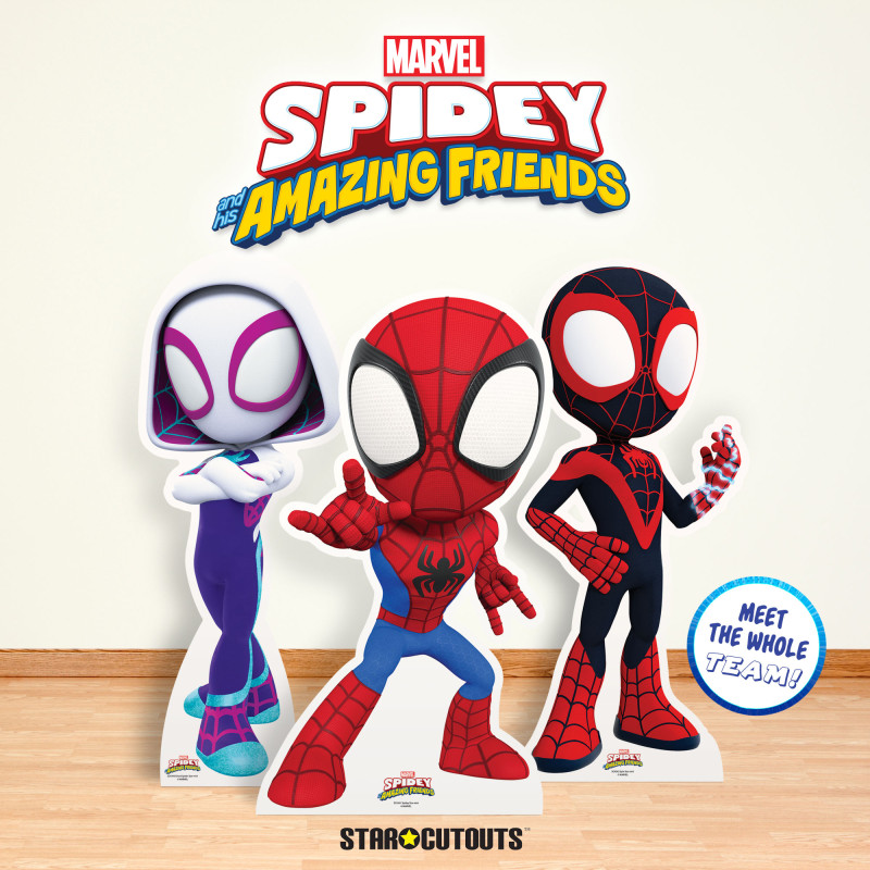 Figurine en carton – Spidey et ses amis extraordinaires Hauteur 90 cm