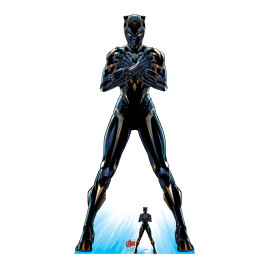 Figurine en carton Shuri - Black Panther - Princesse du Wakanda - Hauteur 166 cm