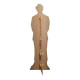 Figurine en carton taille réelle - Diego Ibanez - Costume Noir et Tee-Shirt Blanc - Chanteur Espagnol - Hauteur 173 cm