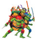 Stickers repositionnables - Les Tortues Ninja - Leonardo, Donatello, Raphaël et Michelangelo