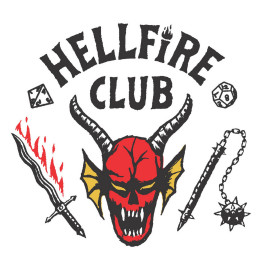 Stickers repositionnables - Stranger Things - Hellfire Club