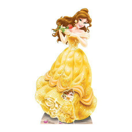 Figurine en carton taille réelle Disney Princesse Belle H 160 CM