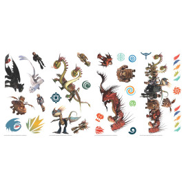 Stickers repositionnables Dragons : Le Monde Caché