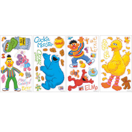 Stickers repositionnables Sesame Street