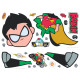 Stickers repositionnables Teen Titans Go ! - Robin