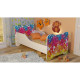 Lit et Matelas - Lit Enfant Fleurs multicolores - Happy Kitty - 160 x 80 cm