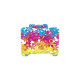 Lit et Matelas - Lit Enfant Fleurs multicolores - Happy Kitty - 160 x 80 cm