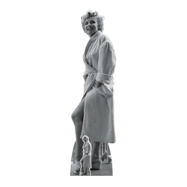 Figurine en carton taille réelle – Marilyn Monroe en peignoir - Hauteur 176 cm