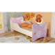 Lit et Matelas - Lit Enfant Chaton Blanc - Happy Kitty - 140 x 70 cm