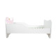 Lit et Matelas - Lit Enfant Chaton Blanc - Happy Kitty - 160 x 80 cm