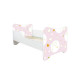 Lit et Matelas - Lit Enfant Chaton Blanc - Happy Kitty - 160 x 80 cm