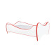 Lit et Matelas - Lit Enfant Blanc et Rouge - 