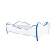 Lit et Matelas - Lit Enfant Blanc et Bleu - 