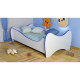 Lit et Matelas - Lit Enfant Blanc et Bleu - 