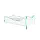 Lit et Matelas - Lit Enfant Blanc et Vert - 