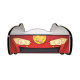 Lit LED et Matelas - Lit Enfant Voiture de Course Rouge - Cars - 140 x 70 cm