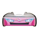 Lit LED et Matelas - Lit Enfant Rosa - Racing Car Girl - 160 x 80 cm