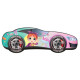 Lit LED et Matelas - Lit Enfant Rosa - Racing Car Girl - 140 x 70 cm