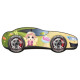 Lit LED et Matelas - Lit Enfant Vanessa - Racing Car Girl - 140 x 70 cm